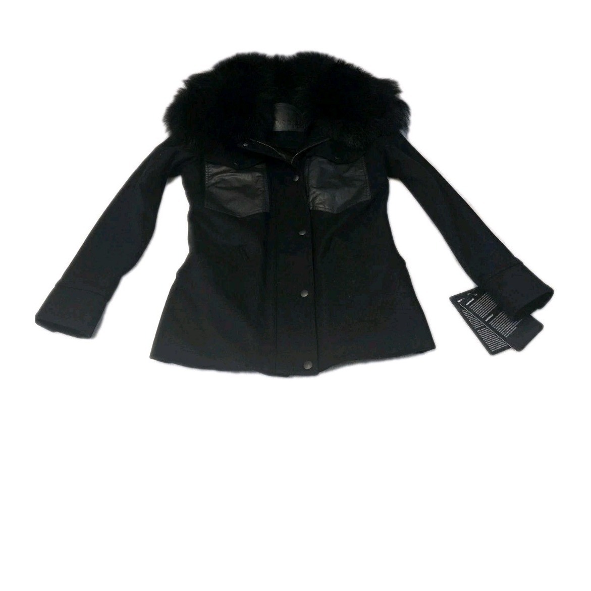 Cmfr Canada Women's Rowanwood Jacket Pea Coat Wool Blend Black Size S